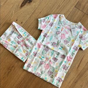 NWT GAP x Disney Little Mermaid Print Pajama Shorts Set